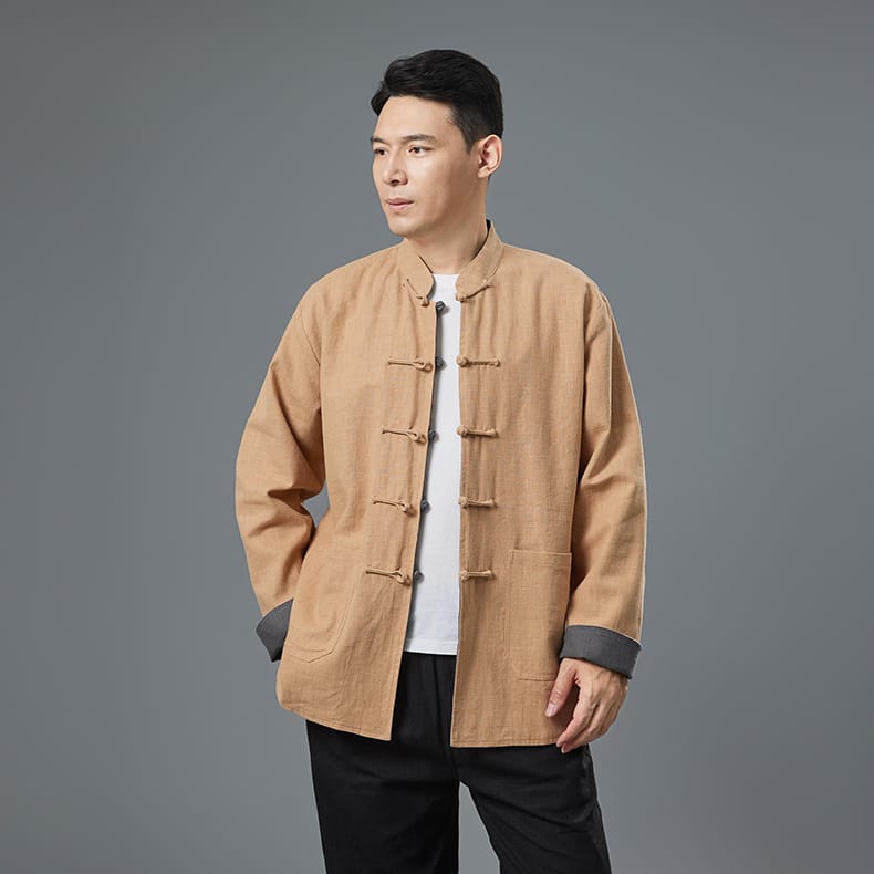 メンズのリバーシブルカンフー服