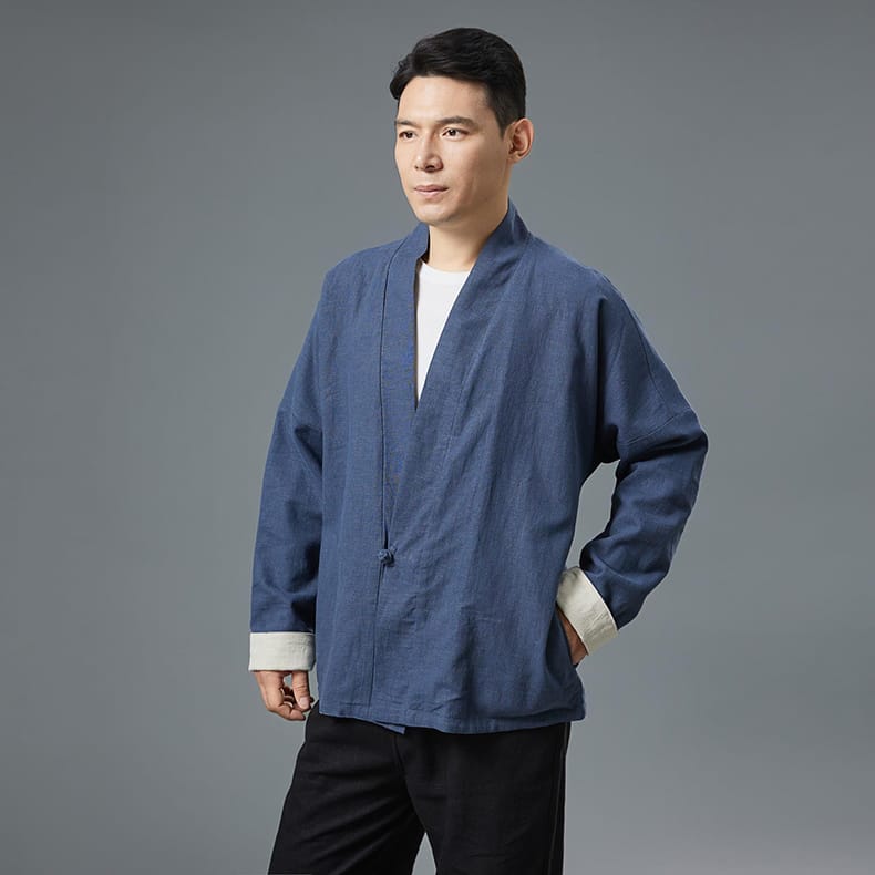 男性用のチャイナボタンの服