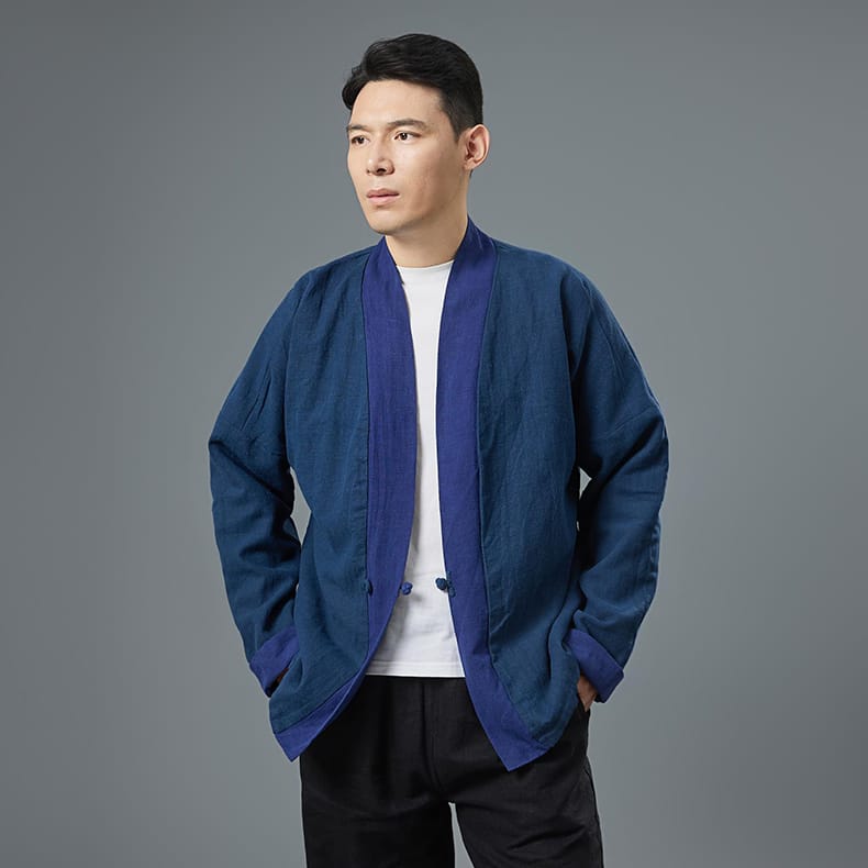 メンズのチャイナボタンジャケット