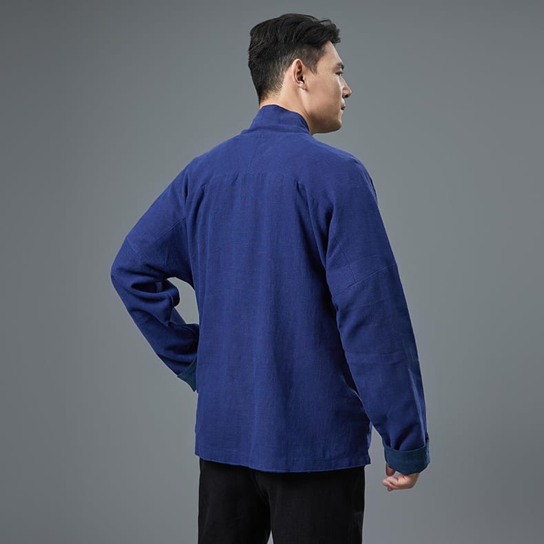 男性用のチャイナリバーシブルジャケット