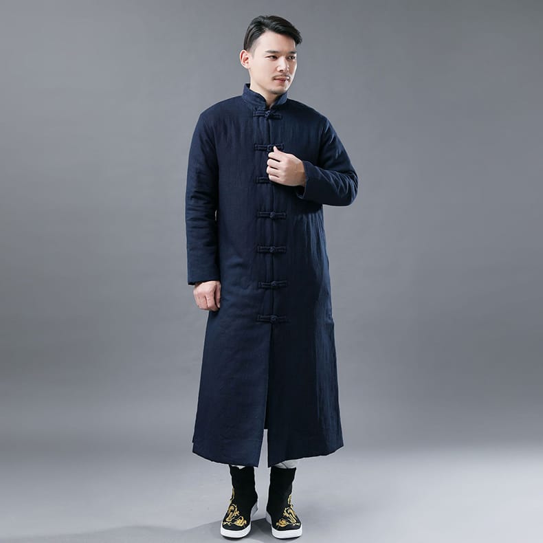 男性用の丈長チャイナ服