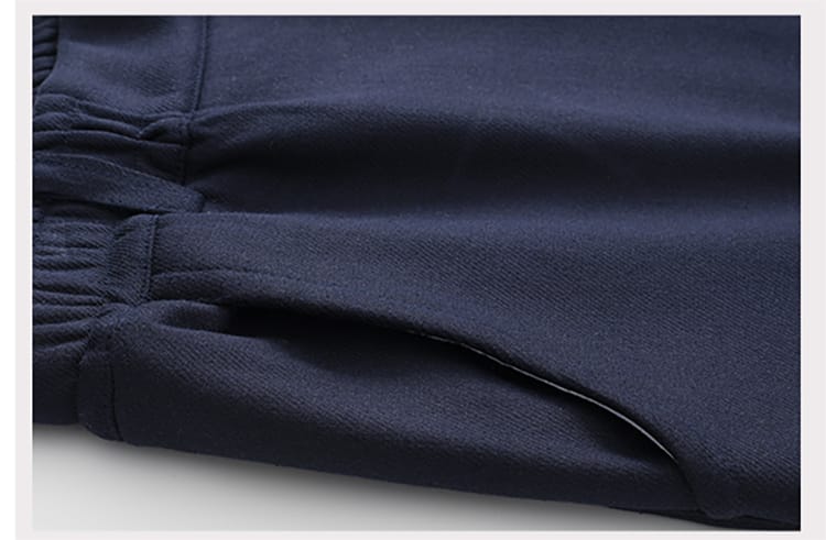 男性用の裏起毛カンフー服