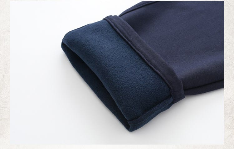 男性用のフリース中華風スーツ