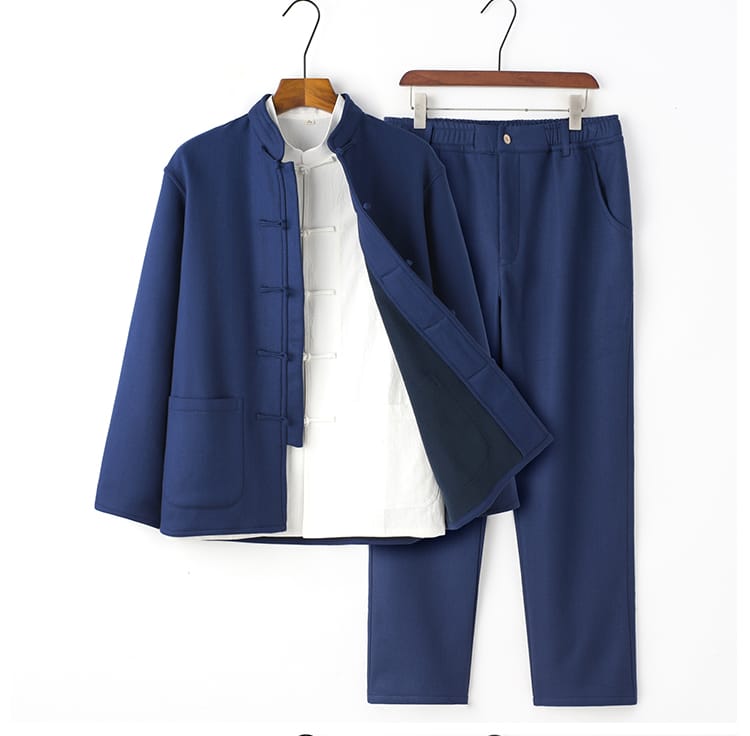 メンズの防寒チャイナ服