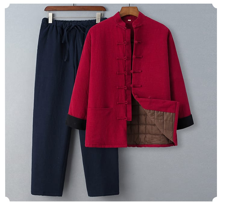 男性用のチャイナ服セットアップ