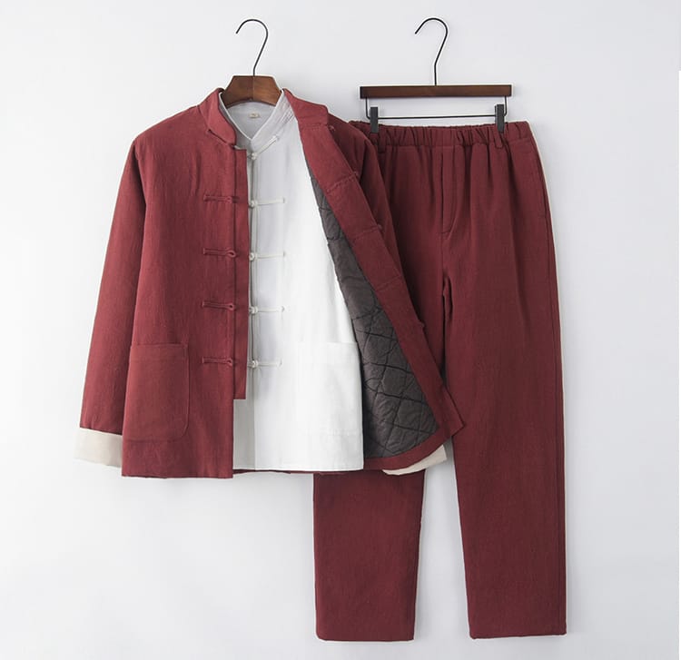 男性用のチャイナ服上下3点セット