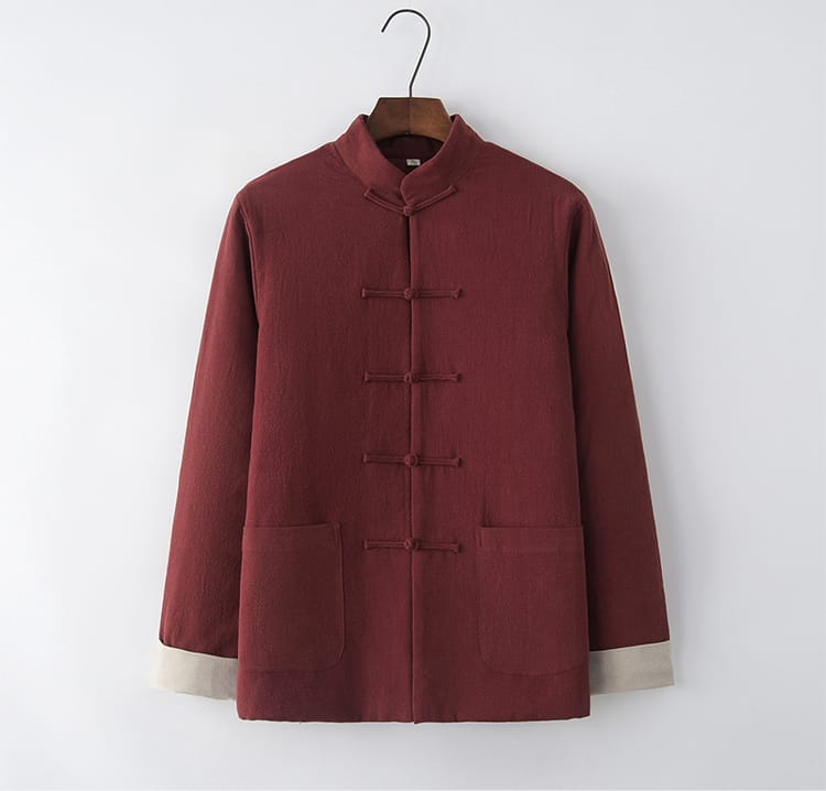 男性用のチャイナボタンのスーツ