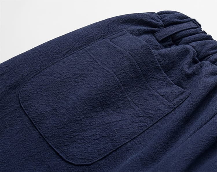 メンズの中綿中華風スーツ