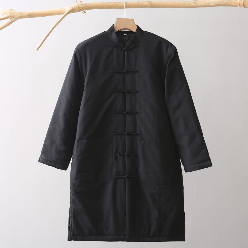 メンズの冬用チャイナコート