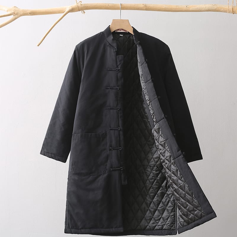 男性用の冬用チャイナコート