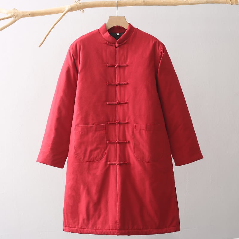 メンズの防寒チャイナ服