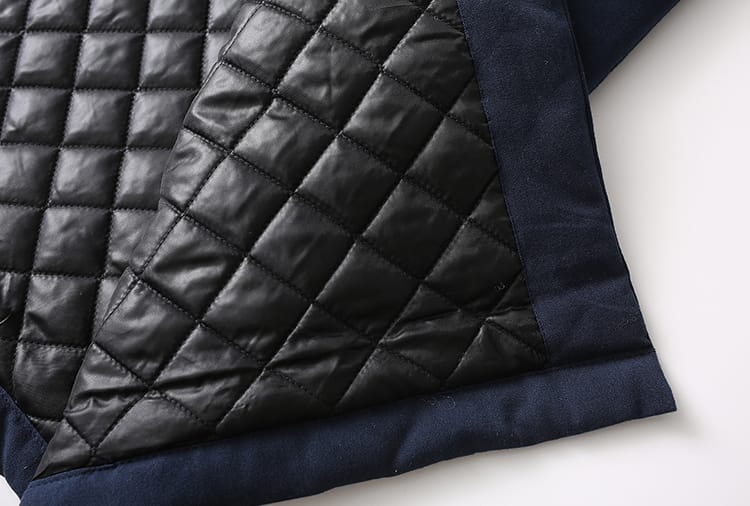 メンズの中華風の中綿ロングコート