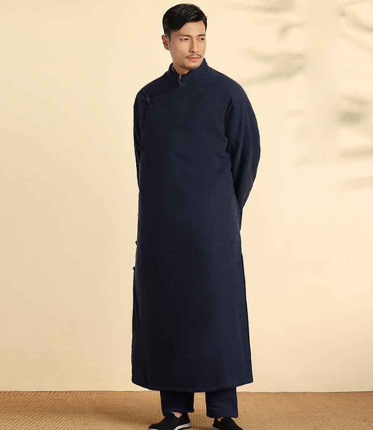 男性用の中綿チャイナローブ