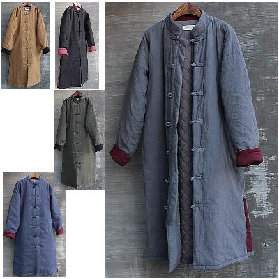 伝統的な中国風キルティングコート。真冬の外出に最適なアイテム