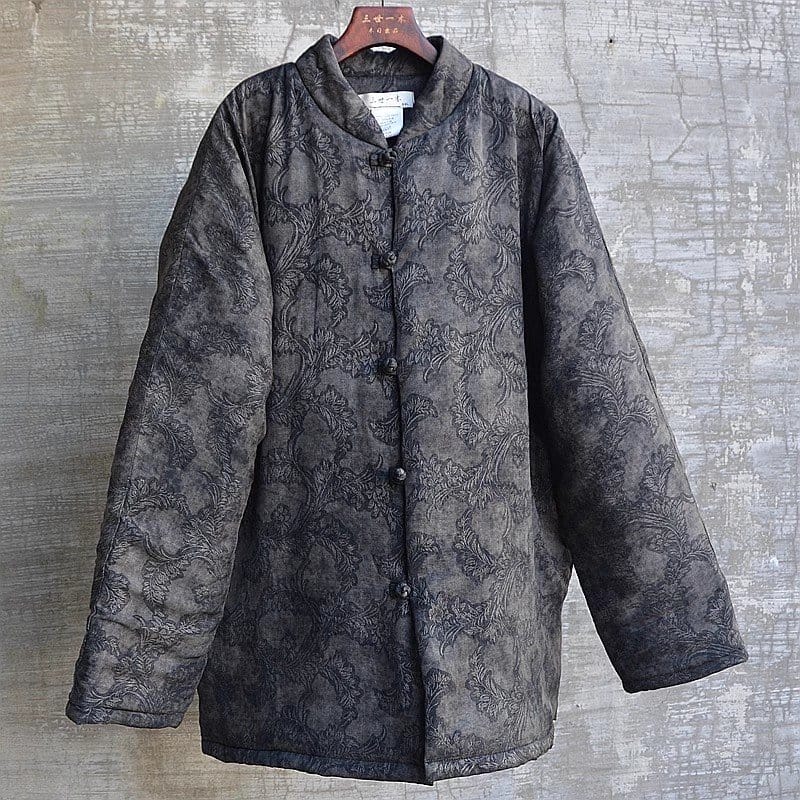 メンズの中綿チャイナジャケット