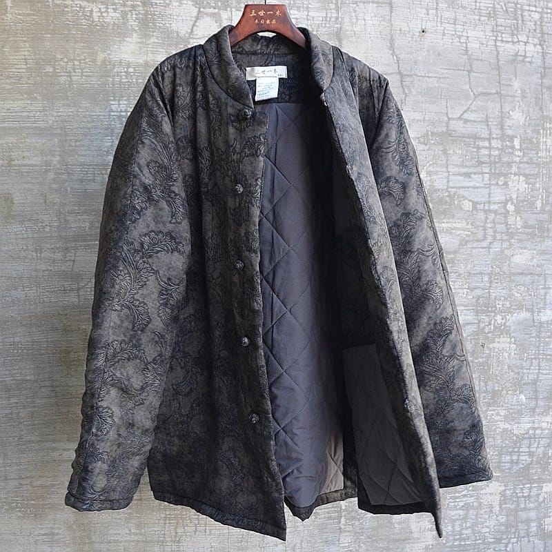 男性用の中綿漢服ジャケット