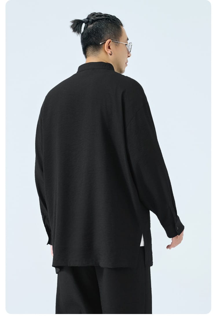 大きいサイズの中華風ジャガードジャケット