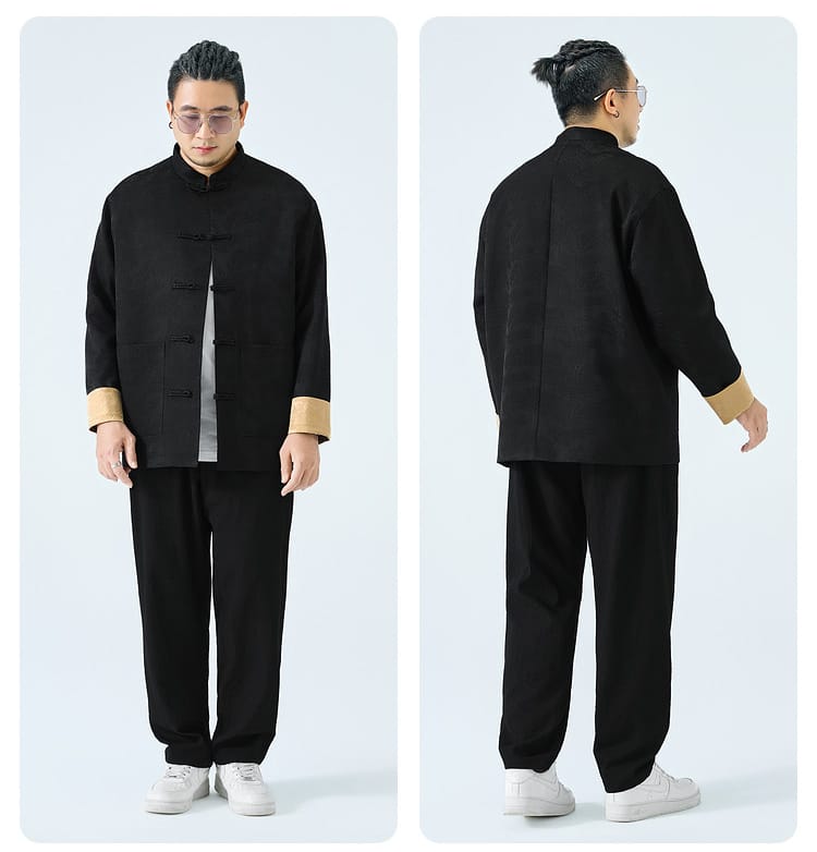 大きいサイズの男性用チャイナジャケット