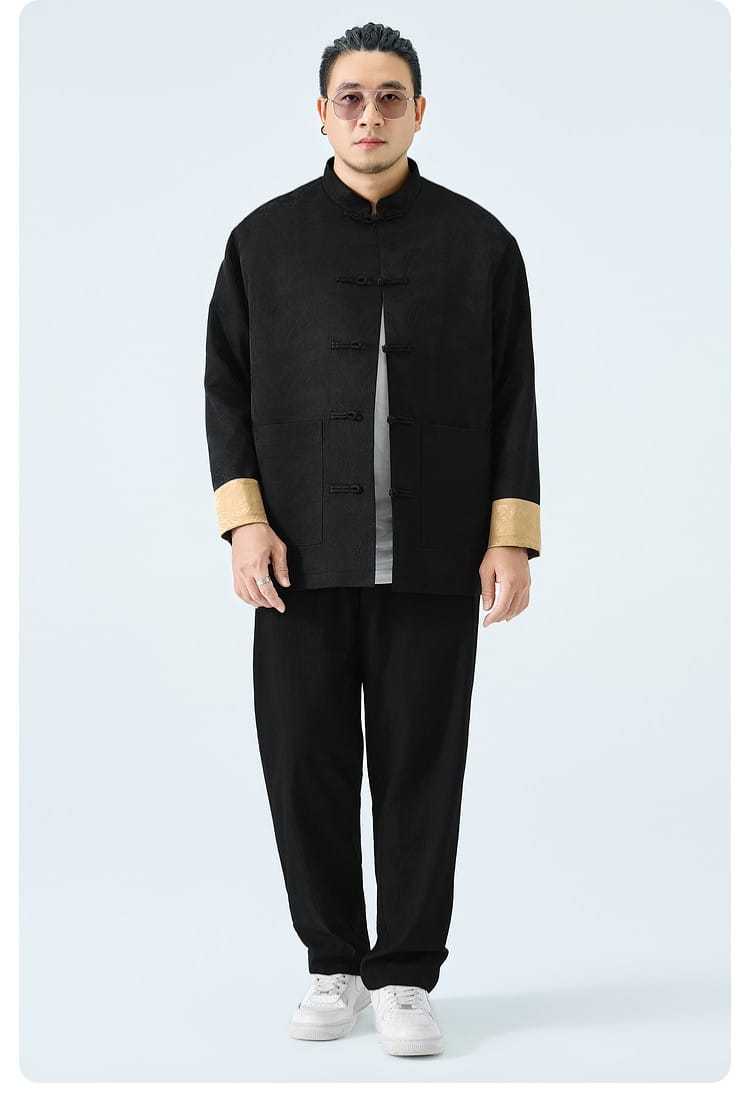 大きいサイズの中華風カジュアルジャケット