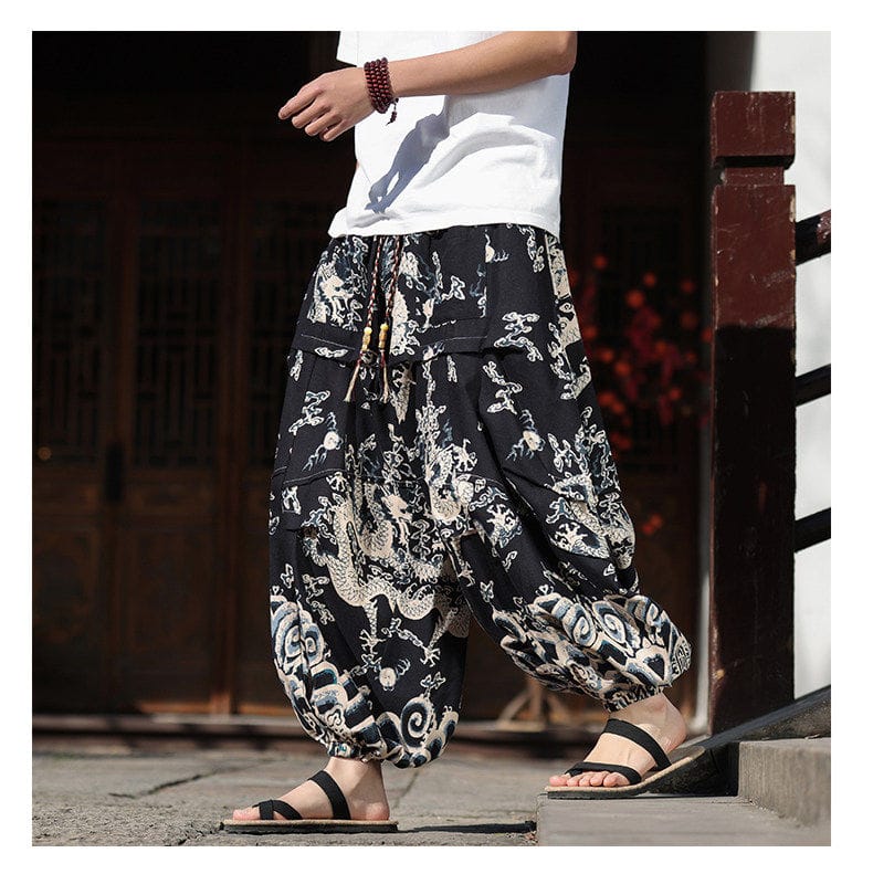 メンズのカンフーパンツ