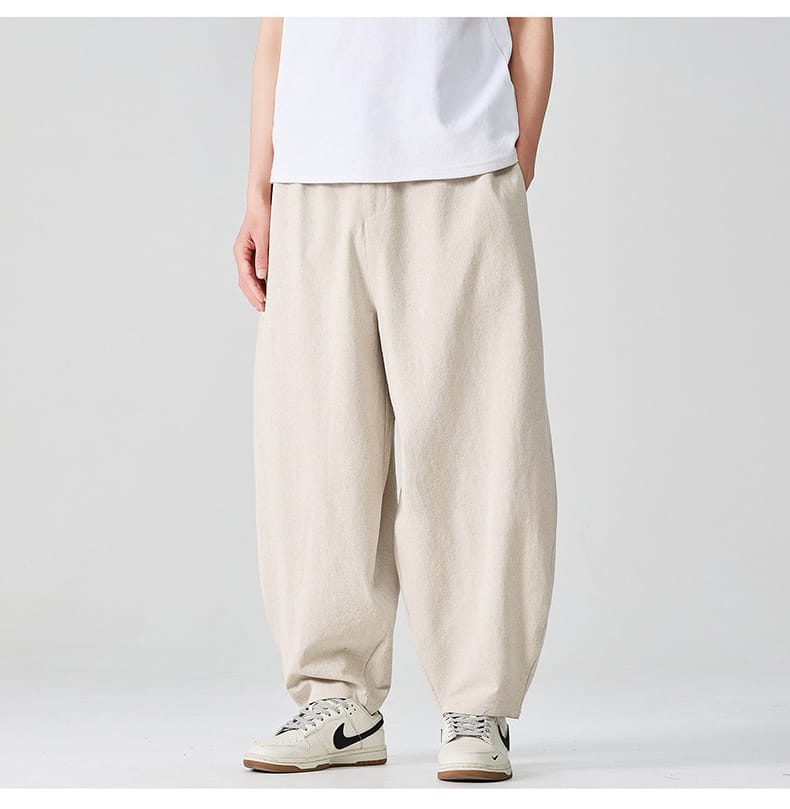 メンズのチャイナランタンパンツ