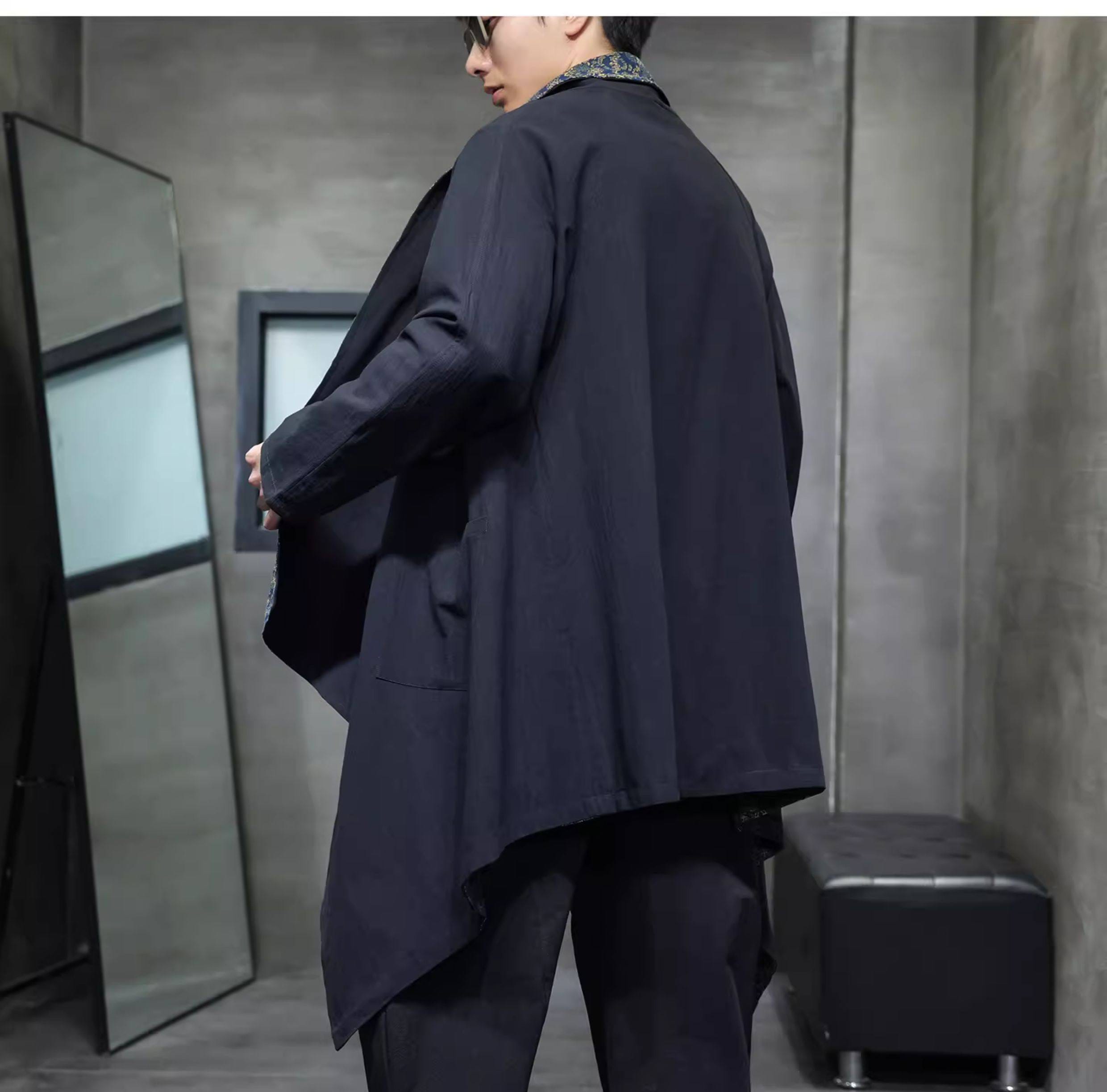 メンズのチャイナ風カーディガン