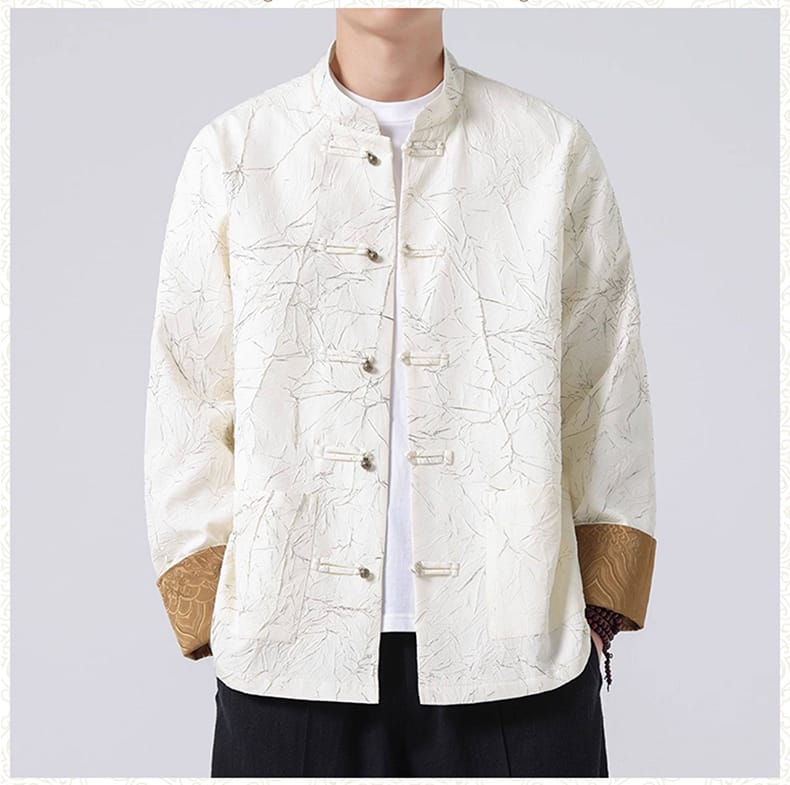 メンズのチャイナ風ジャケット
