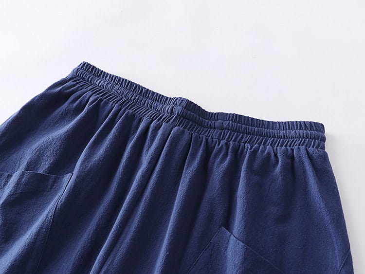 中華風の肥満体型のウェストゴムパンツ