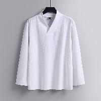 男性の肥満体型カンフーTシャツ