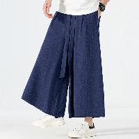 中華風の肥満体型のウェスト帯しめパンツ