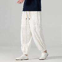 男性用のがっちり体型バルーンチャイナイージーパンツ