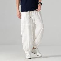 男性用の大きいサイズの唐装バルーンパンツ