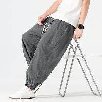 中華風の肥満体型のウェストゴムパンツ