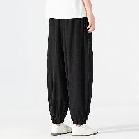 がっちり体型の太極拳練習服パンツ