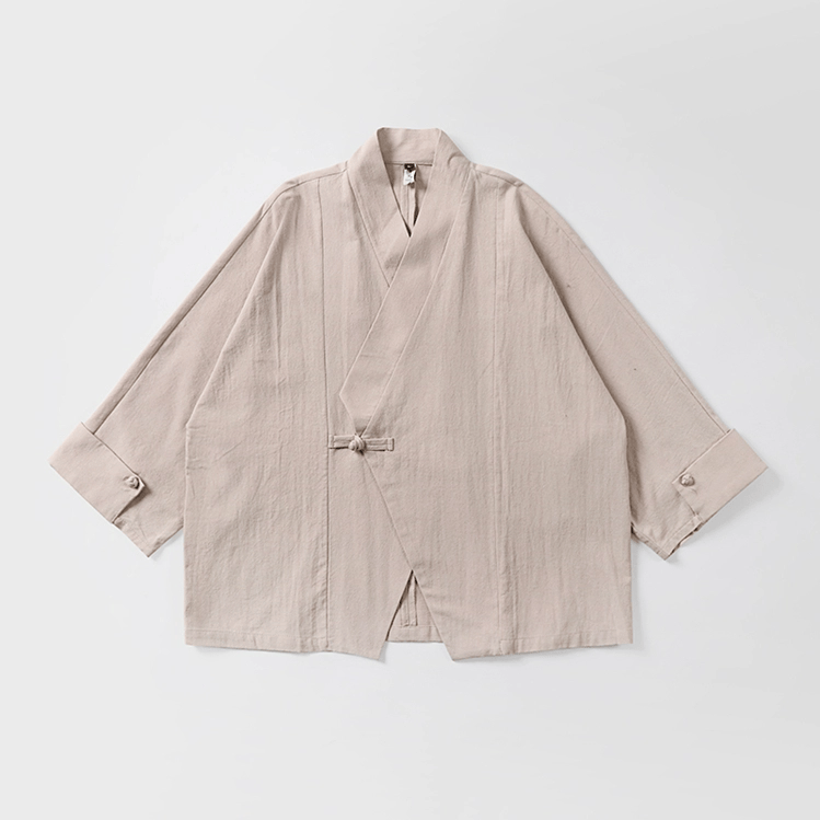 メンズの大きいサイズチャイナ風羽織"