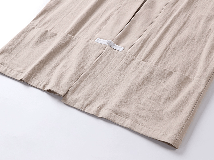 メンズのがっちり体型中華服