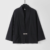 男性用の大きいサイズチャイナ風羽織