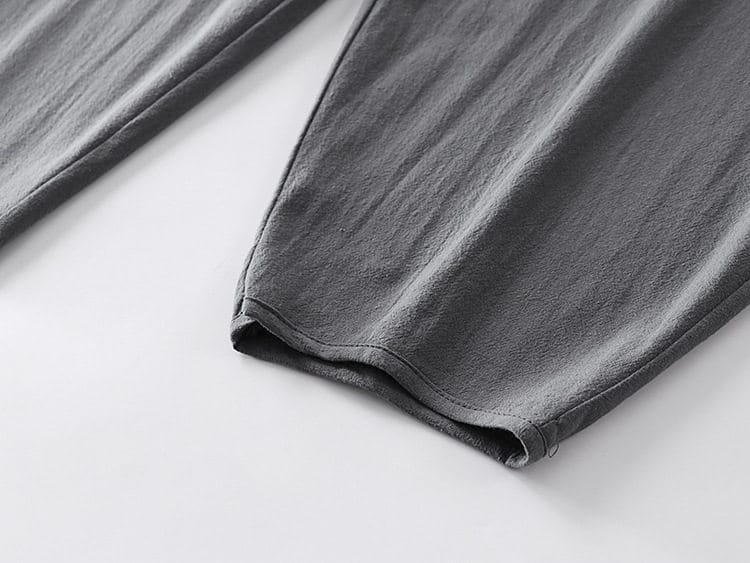 中華風のがっちり体型バルーンメンズパンツ