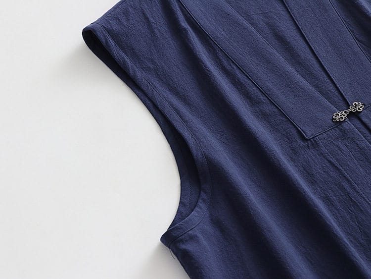 メンズのがっちり体型チャイナベスト