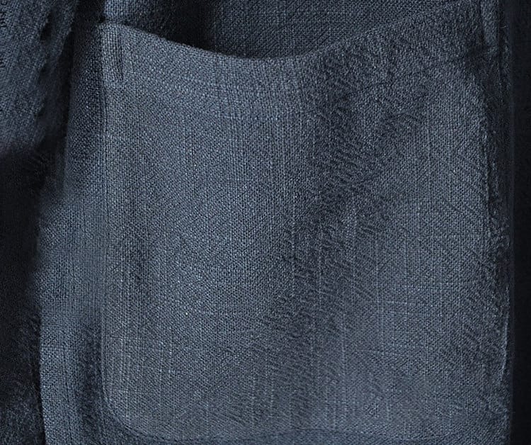 メンズの唐装ミドル丈ジャケット