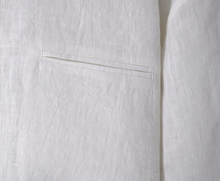 男性用の中華風薄手カジュアルシャツ