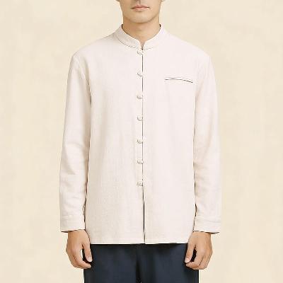 春、秋、夏におすすめの長袖シャツ。スタイリッシュで上品な一枚