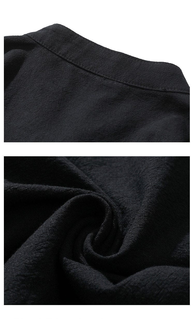 男性用のチャイナボタンのシャツ