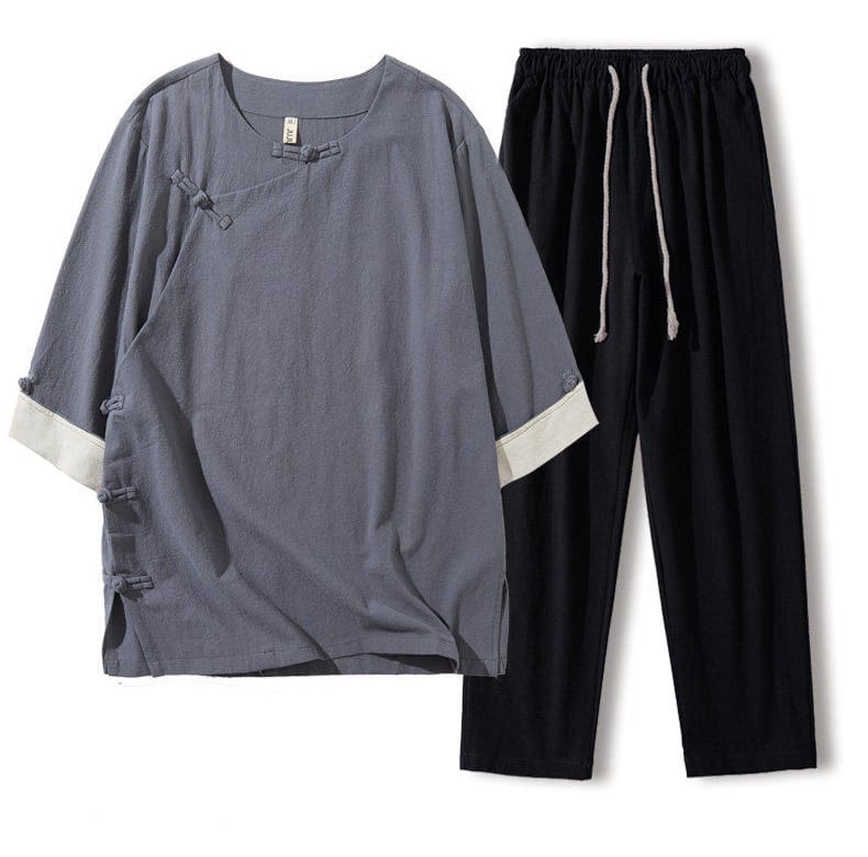 メンズのチャイナカットソースーツ