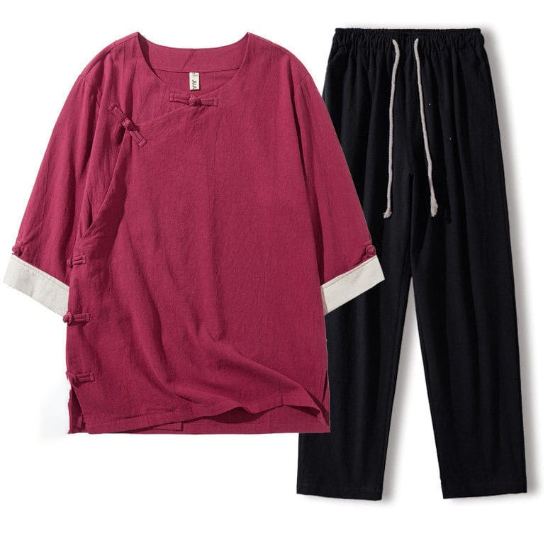 メンズのカットソースーツ