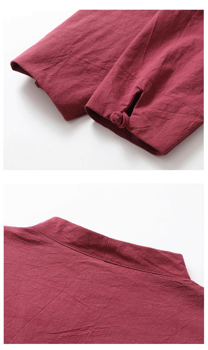 唐装風のカットソースーツ