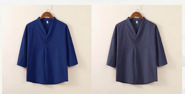 メンズのチャイナTシャツ