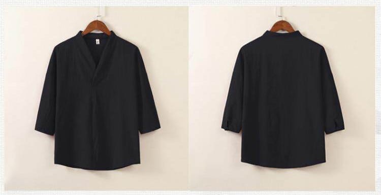 メンズのチャイナカットソー