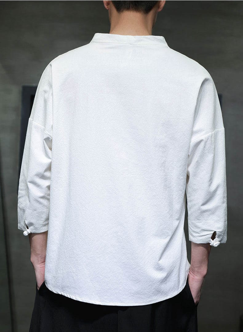 メンズのチャイナカジュアルTシャツ