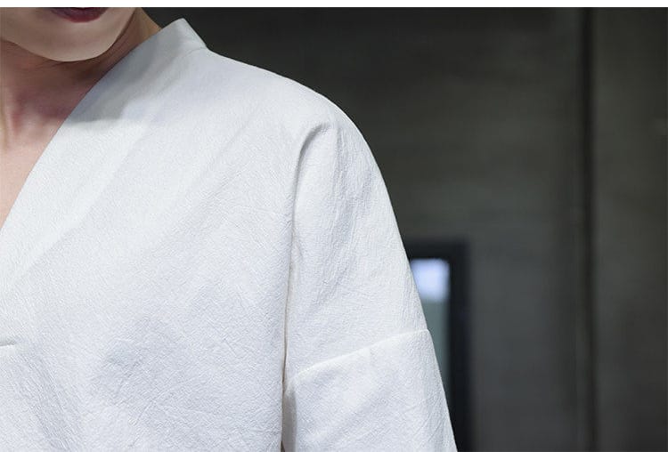 メンズの漢服風Tシャツ